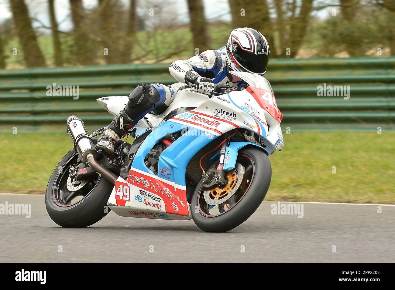 Britische Superbike-Rennen Stockfoto