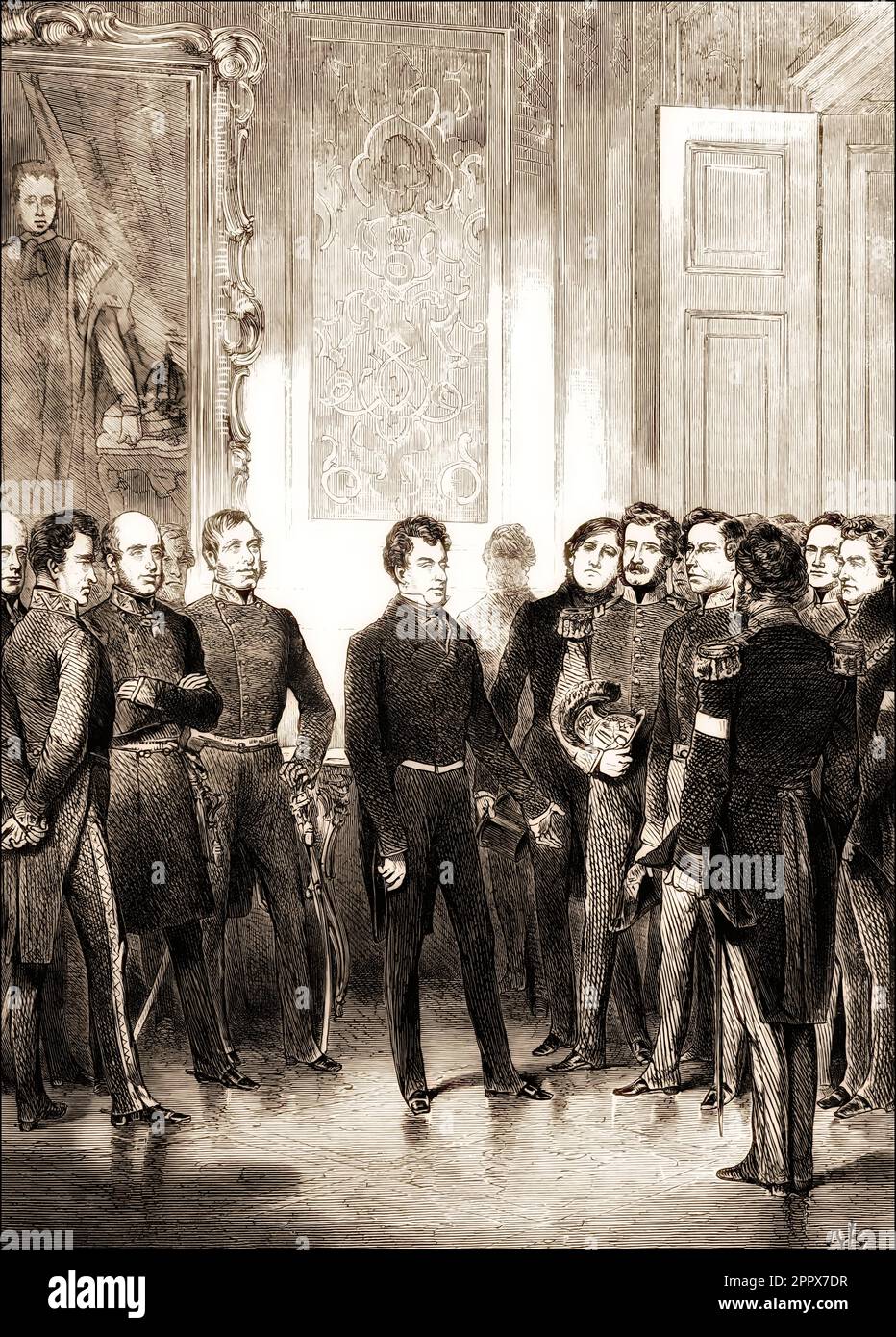Abdankung von Prinz Klemens Wenzel von Metternich, 1773-1859, Staatsmann im Kaiserösterreich Stockfoto