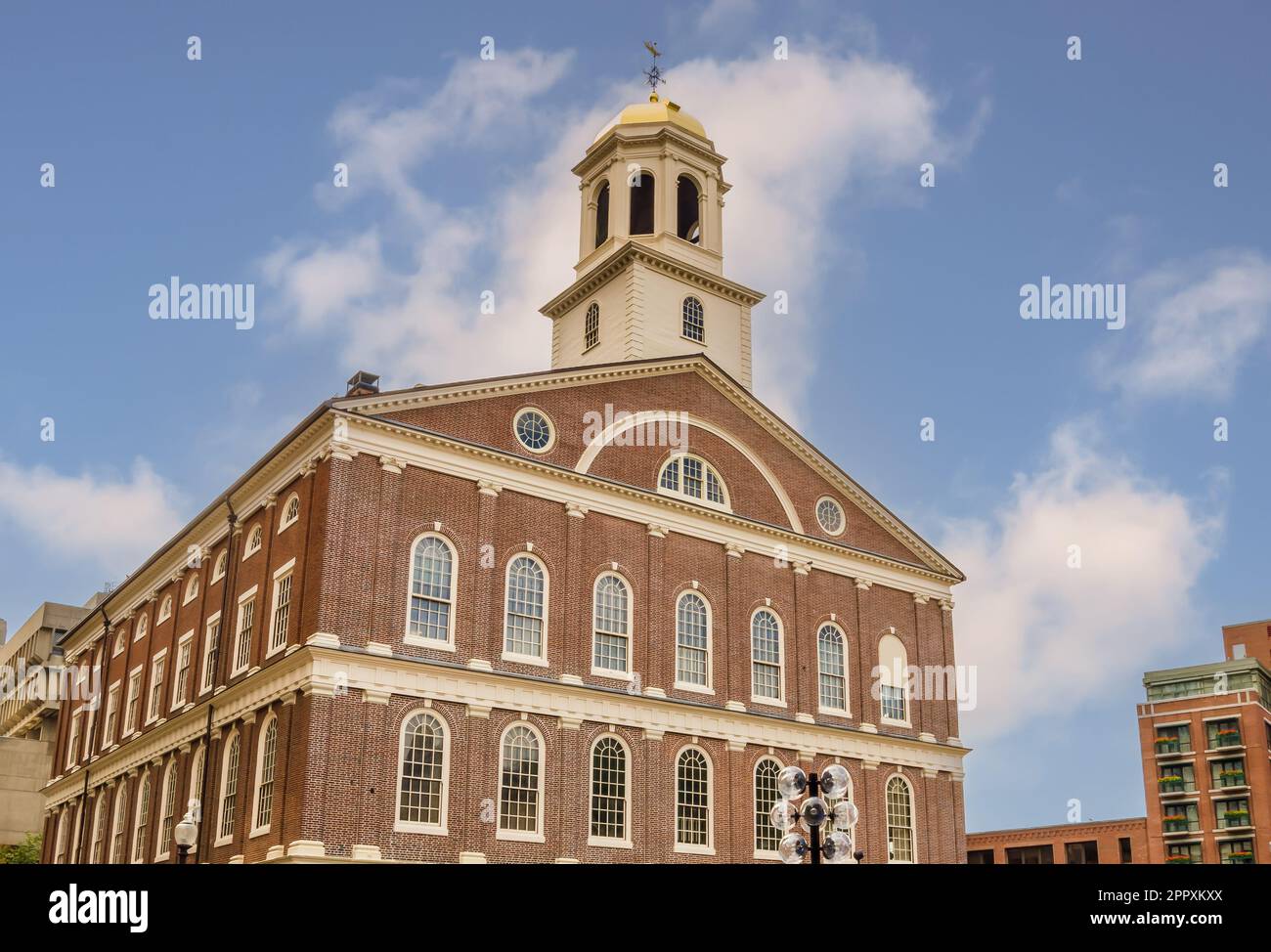 Faneuil Hall auf dem Freedom Trail in Boston, Massachusetts, New England, USA Stockfoto
