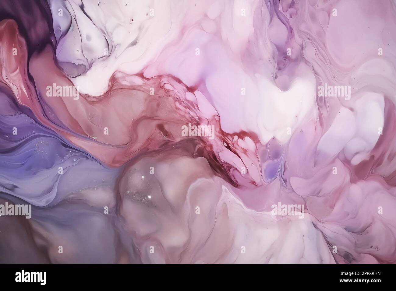 Abstrakter rosafarbener, violetter und weißer Alkoholtinte Kunsthintergrund. Stockfoto