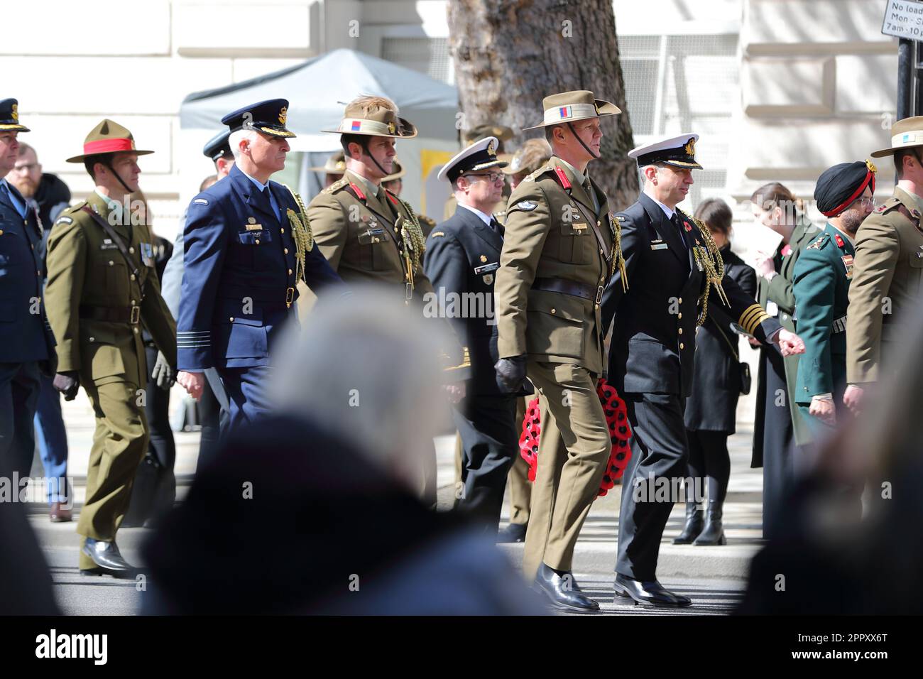 London, Großbritannien. 25. April 2023. ANZAC-Gedenkfeier im Cenotaph London. Kredit: Uwe Deffner/Alamy Live News Stockfoto