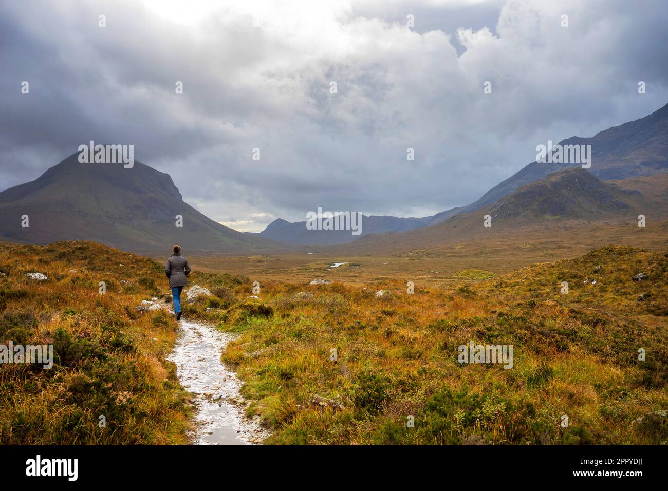 Black Cuillin Berge, Isle Of Skye, Schottland Stockfoto