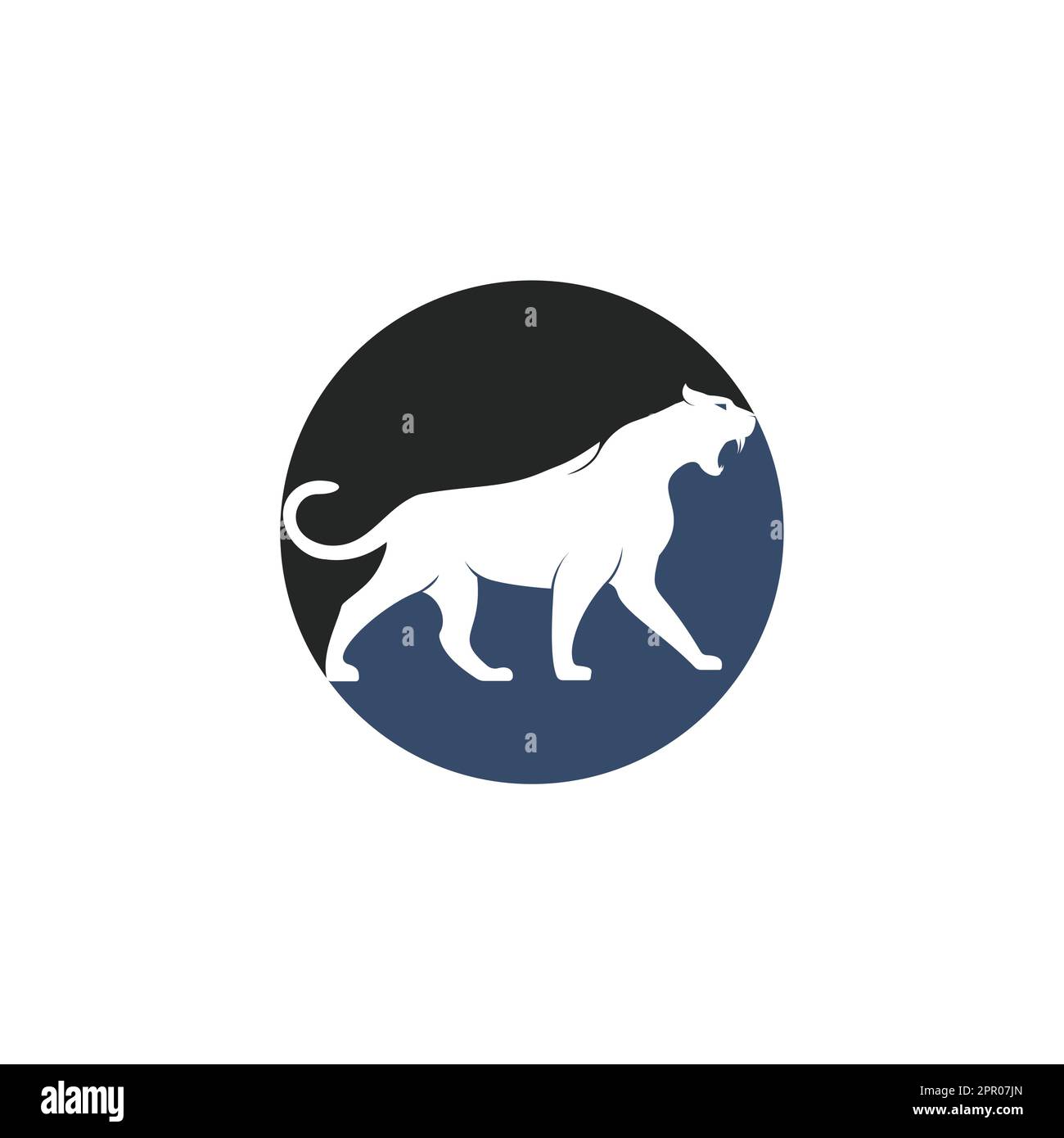 Panther Cat Wildtier-Vektor-Logo. Cheetah Logo-Designkonzept. Stock Vektor