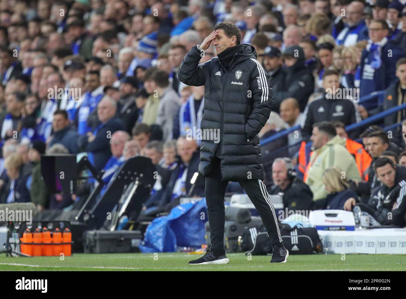 Javi Gracia Manager von Leeds United reagiert während des Premier