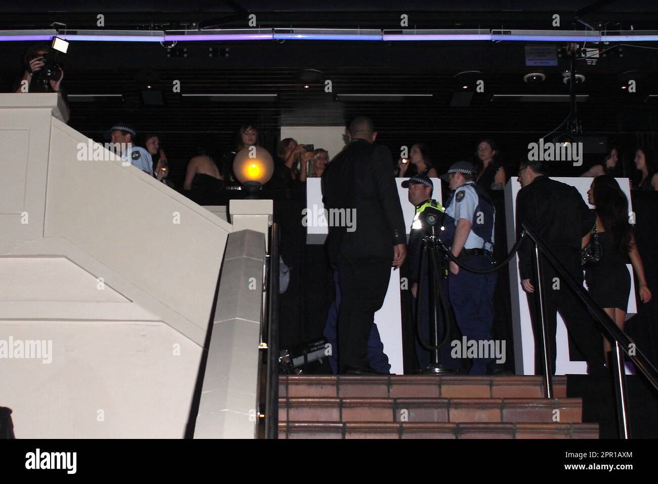 Polizei zum zehnten Jahrestag des beliebten A-List Nachtclubs, Hugo's Lounge Sydney, Australien - 19.11.10 Stockfoto