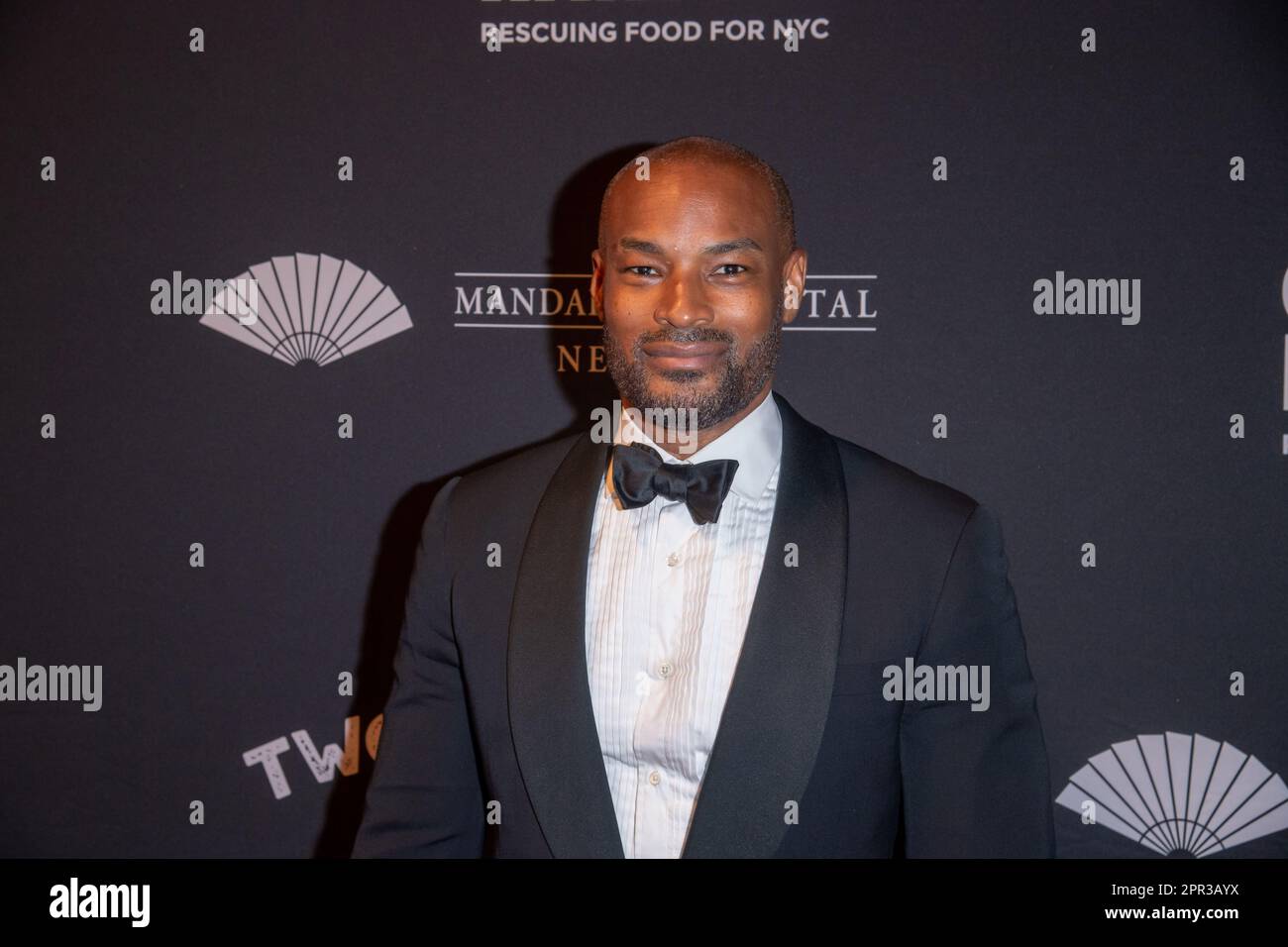 New York, Usa. 25. April 2023. Tyson Beckford nimmt Teil, während City Harvest die Gala zum 40. Jahrestag: Haus der Ernte in der Cipriani 42. Street in New York City präsentiert. (Foto: Ron Adar/SOPA Images/Sipa USA) Guthaben: SIPA USA/Alamy Live News Stockfoto