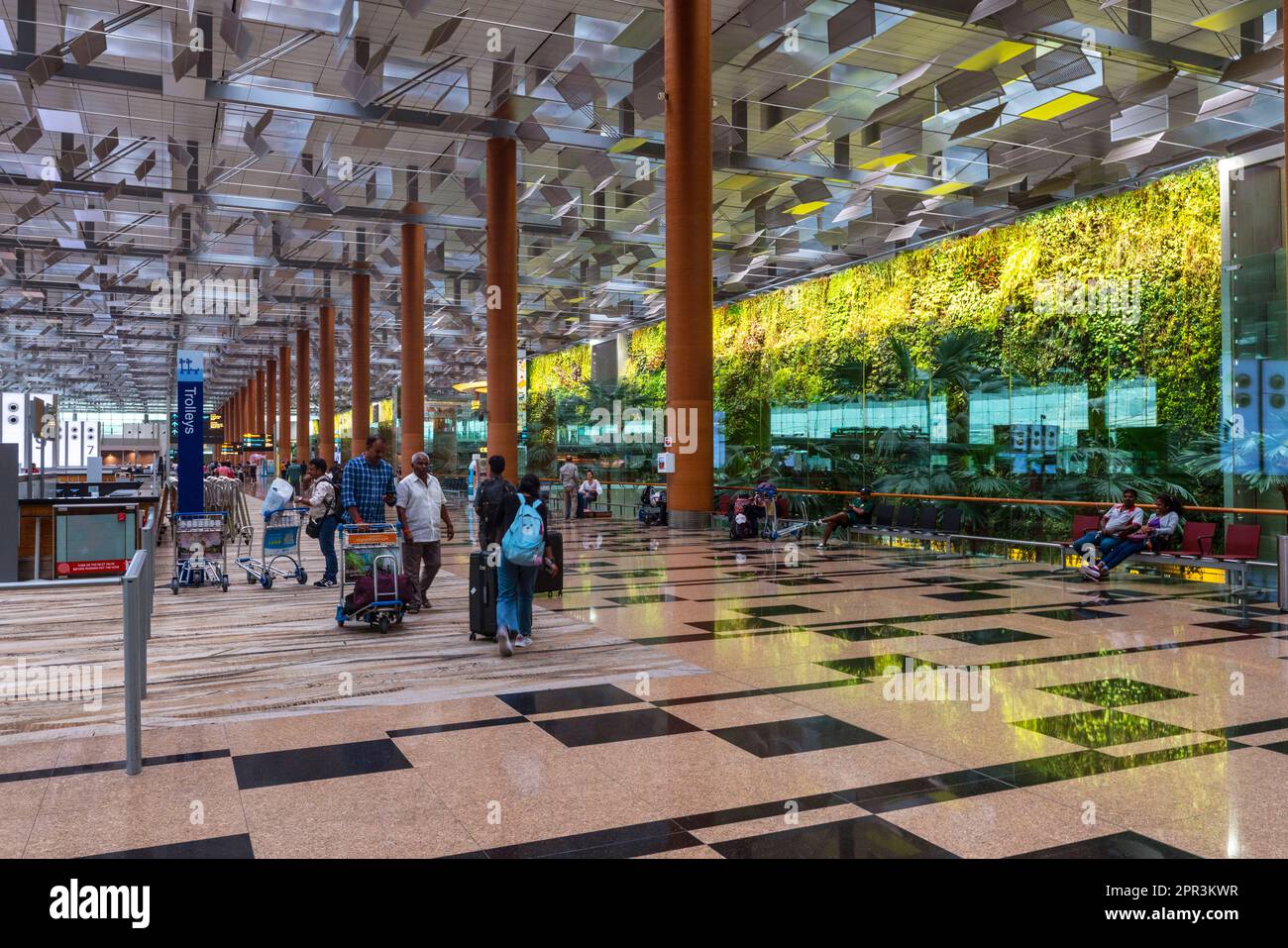 Flughafen Singapur Changi Terminal 3. Singapur. Stockfoto