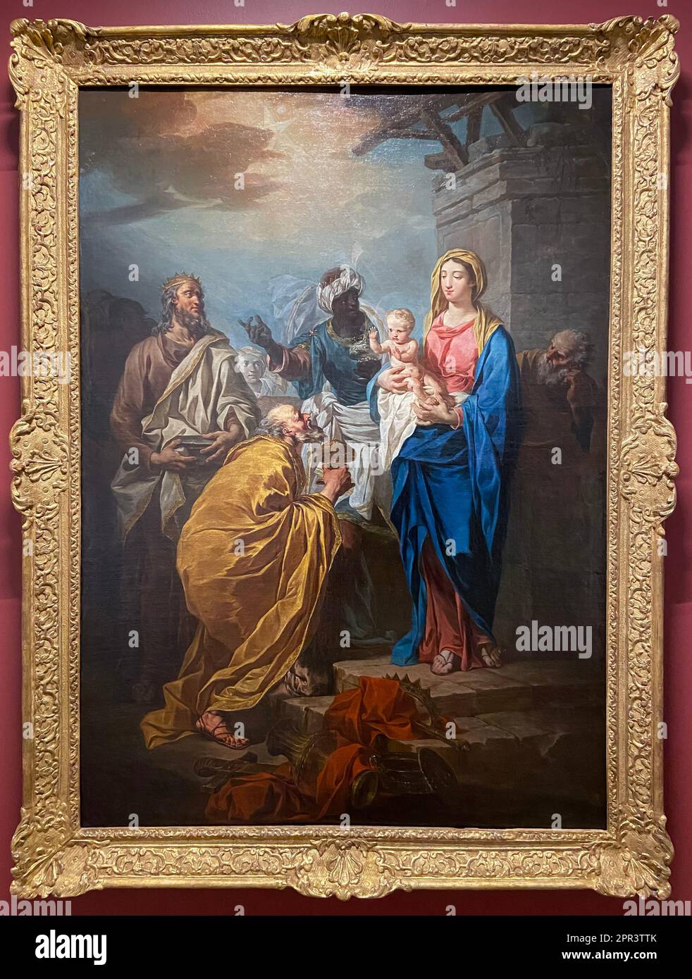 Aix-En-Provence, Frankreich - 04 20 2023: Granet Museum. Die Verehrung der Magi, gemalt von Pierre Subleyras Stockfoto