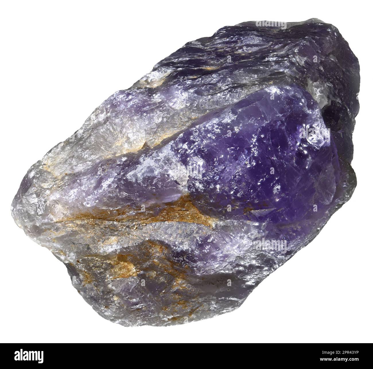 Kristalle amethyst (lila Quarz) Stockfoto