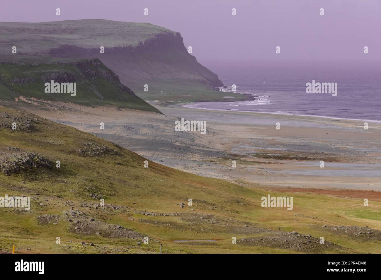 Westfjord Küstenlandschaft in Island Stockfoto