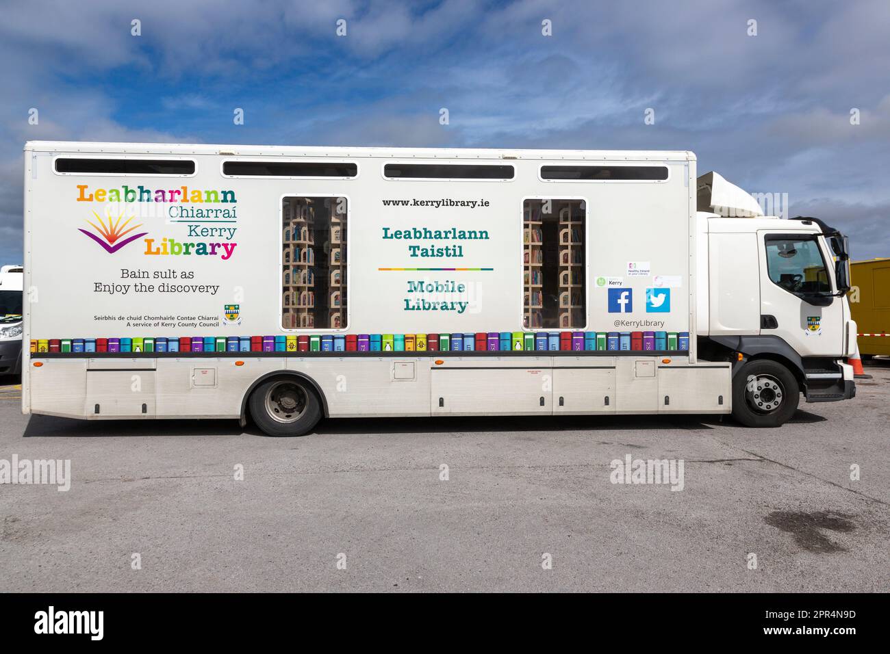 Mobile Library Kerry County Council Irland Stockfoto