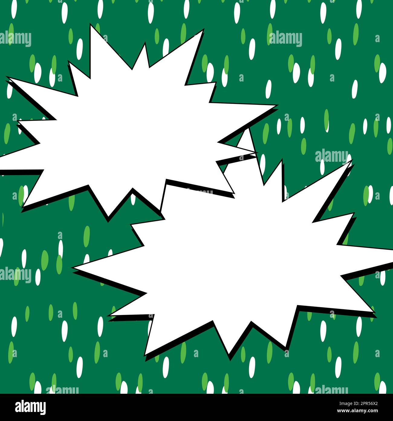 Rahmen Im Comicdesign. Schönes Bilderrahmen-Set Mit Boom Bubbles Für Design Collage, Lustige Niedliche Comic-Fotosammlung Für Kinder, Designzeichnung Stock Vektor