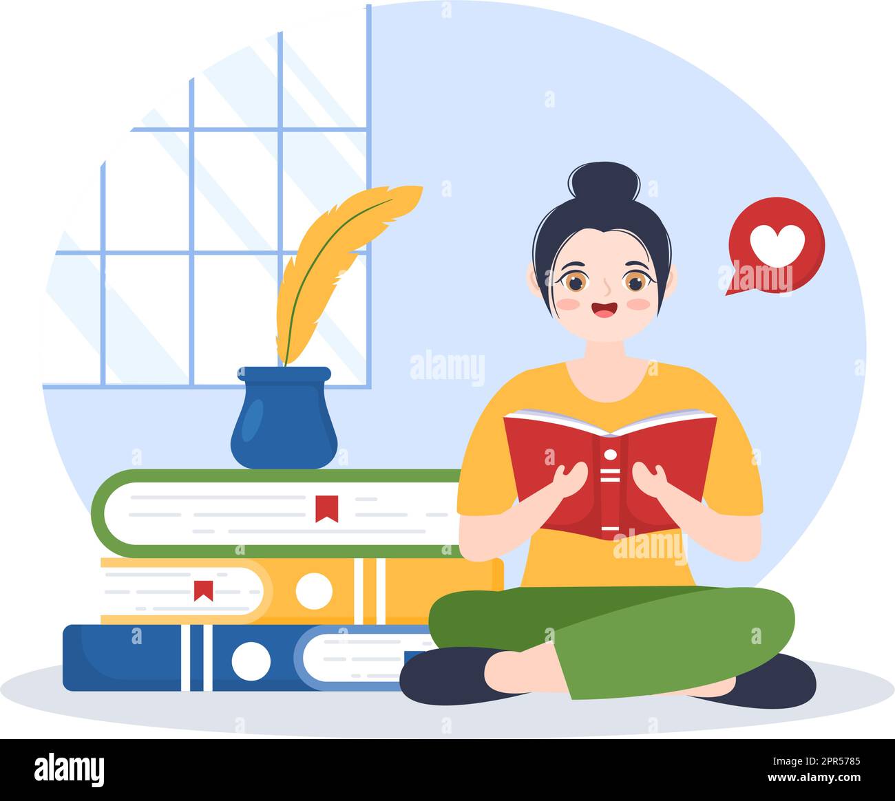 Digital Publishing Content Blog Marketing Schreiben für Social Media oder Webseite Organisation in Vorlage Handgezeichnete Cartoon flache Illustration Stock Vektor