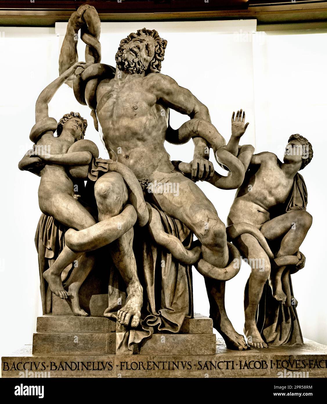 Laocoon Group Galleria degli Uffizien, 1581, von Baccio Bandinelli 1488-1560 Gründer: Francesco I de' Medici, Großherzog der Toskana, Florenz, Italien, Italien, Stockfoto