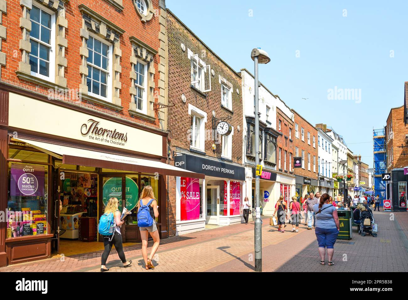 High Street, King's Lynn, Norfolk, England, Vereinigtes Königreich Stockfoto