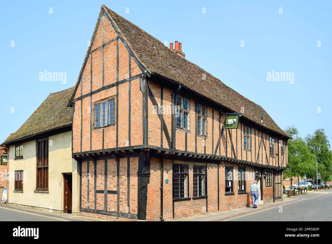 Das 15. Jahrhundert Gitter House Inn, Chapel Street, King's Lynn, Norfolk, England, Vereinigtes Königreich Stockfoto