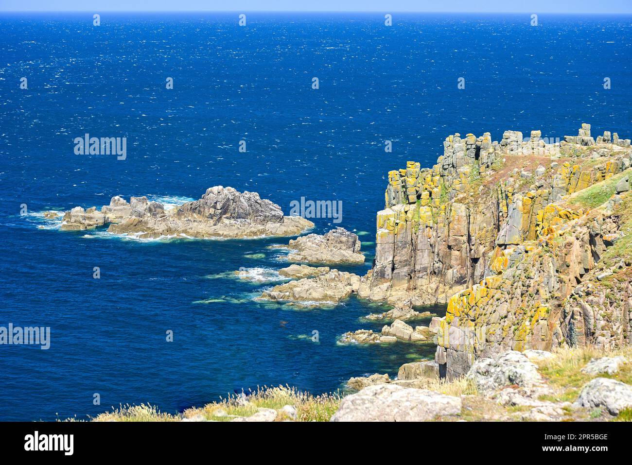 Felsküste bei Endland, Penwith Halbinsel Cornwall, England, Vereinigtes Königreich Stockfoto