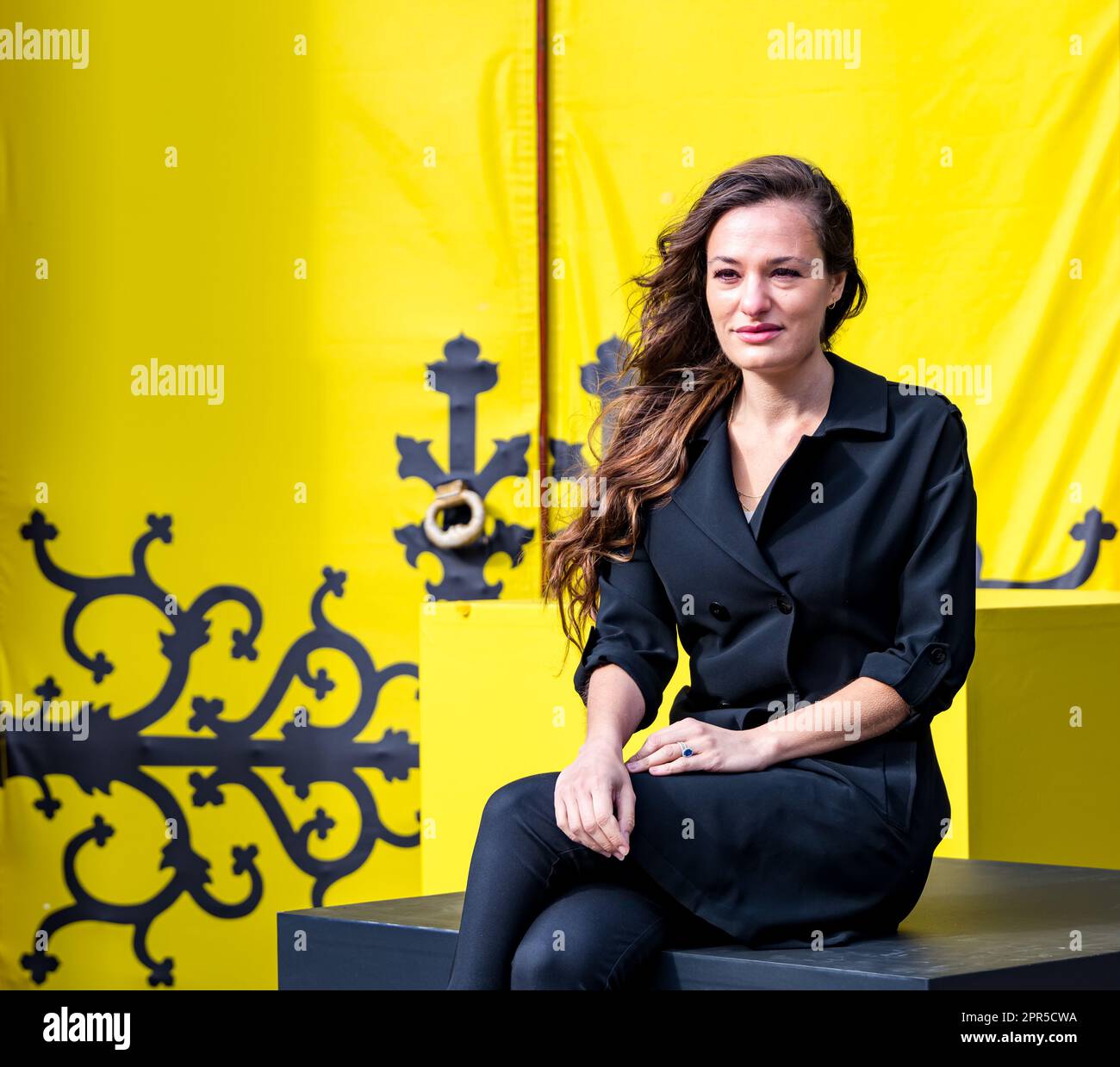 Nicola Benedetti, Violinist und Regisseur, eröffnet das Edinburgh International Festival 2023 im Hub, Schottland, Großbritannien Stockfoto