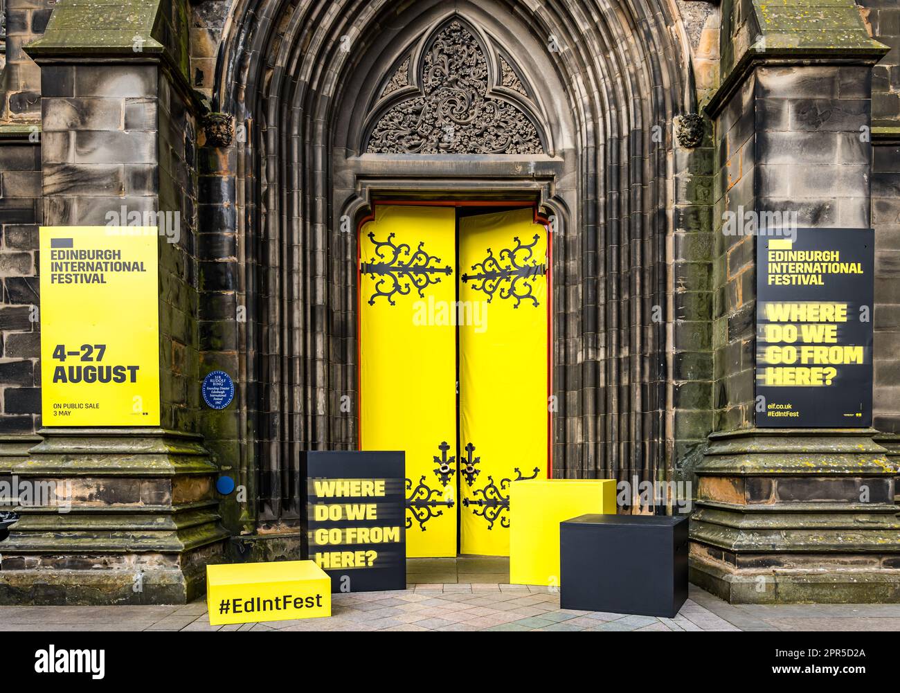 Eintritt zum Hub, International Festival Headquarters, Royal Mile, Edinburgh, Schottland, UK Stockfoto