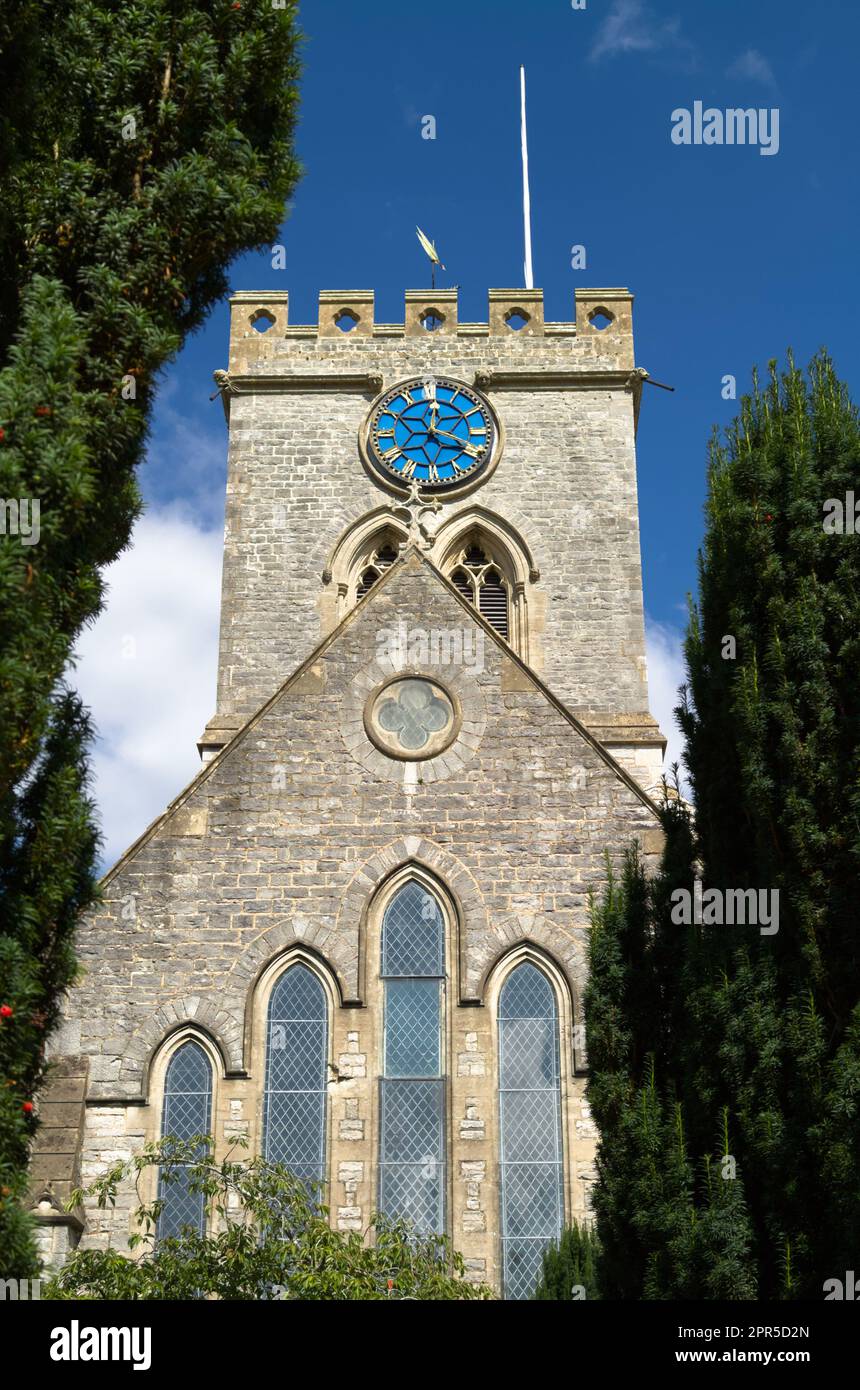 The Parish Church of Saint Peter and Saint Paul, Ringwood, England, Großbritannien Stockfoto