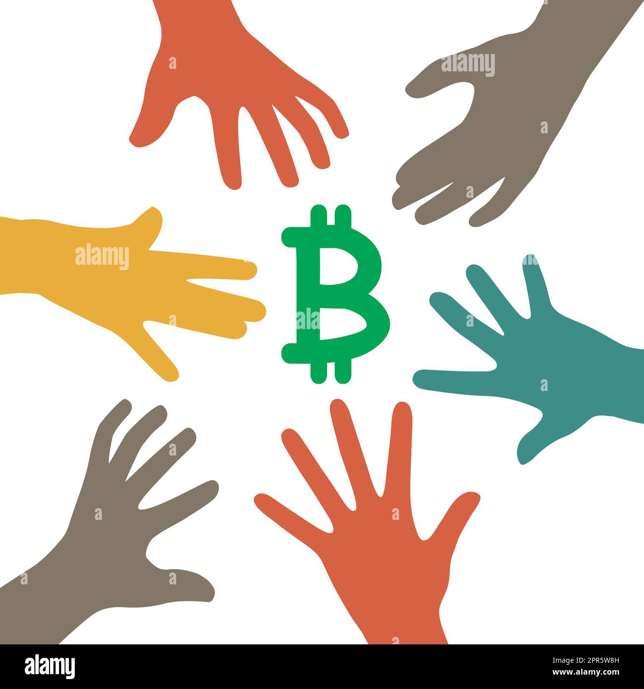 Wie man von Bitcoin-Kryptowährung profitiert, macht es unmöglich, Geld für sich selbst zu verdienen. Stockfoto