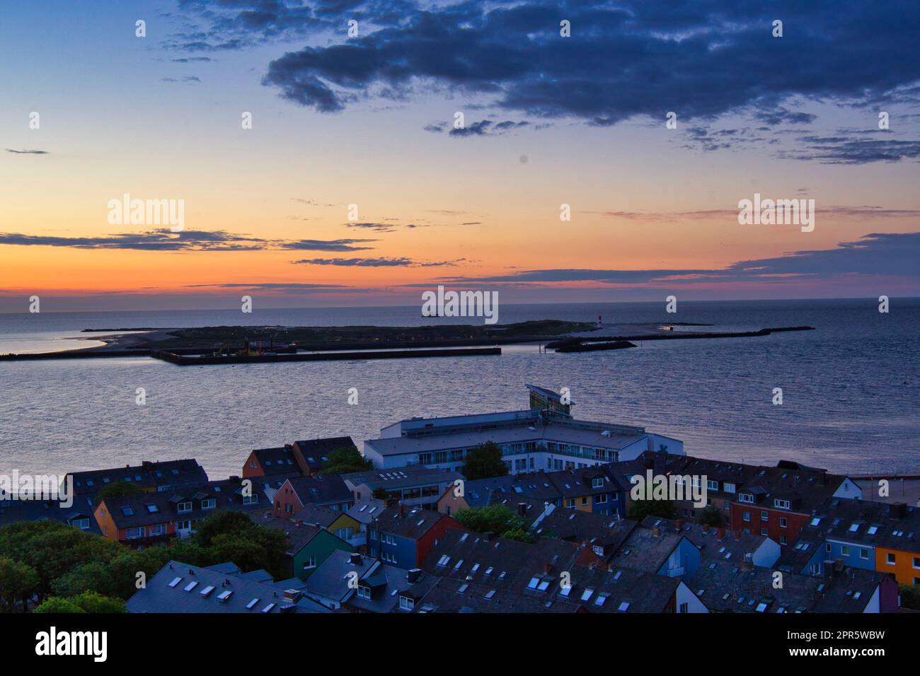 Helgoland - Inseldüne - Sonnenaufgang Stockfoto