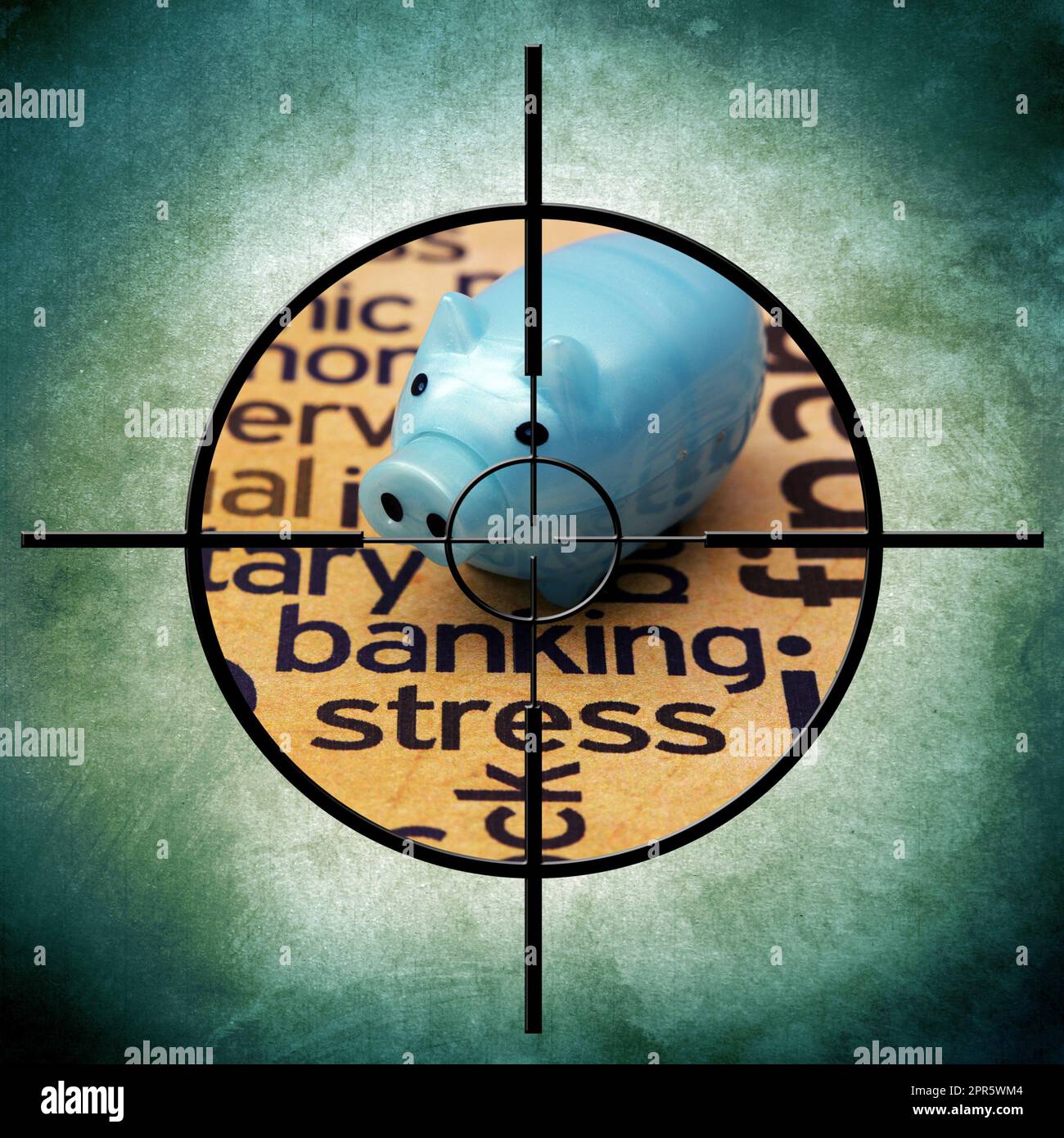 Stress-Banking-Ziel Stockfoto