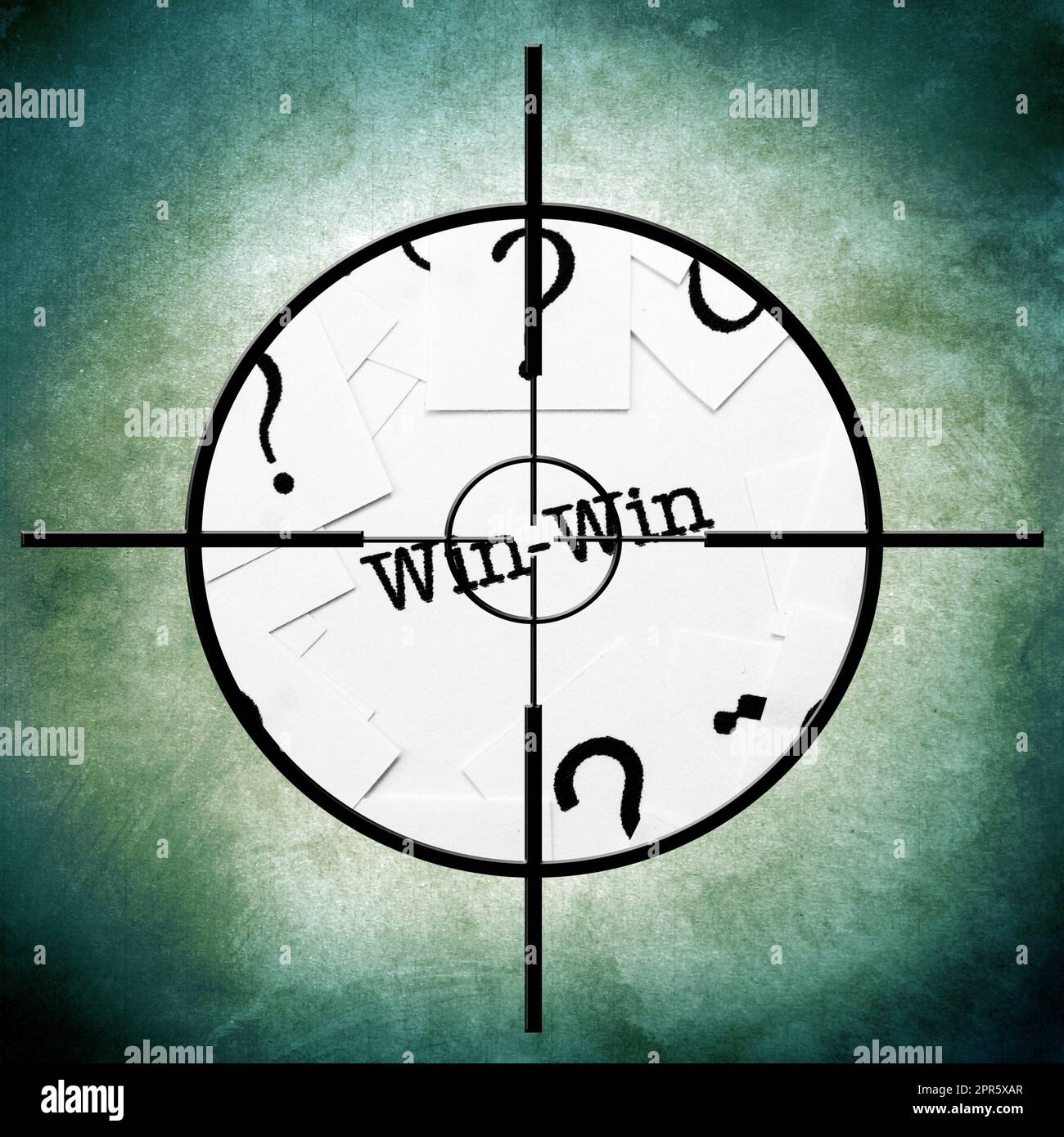 Win-Win-Ziel Stockfoto