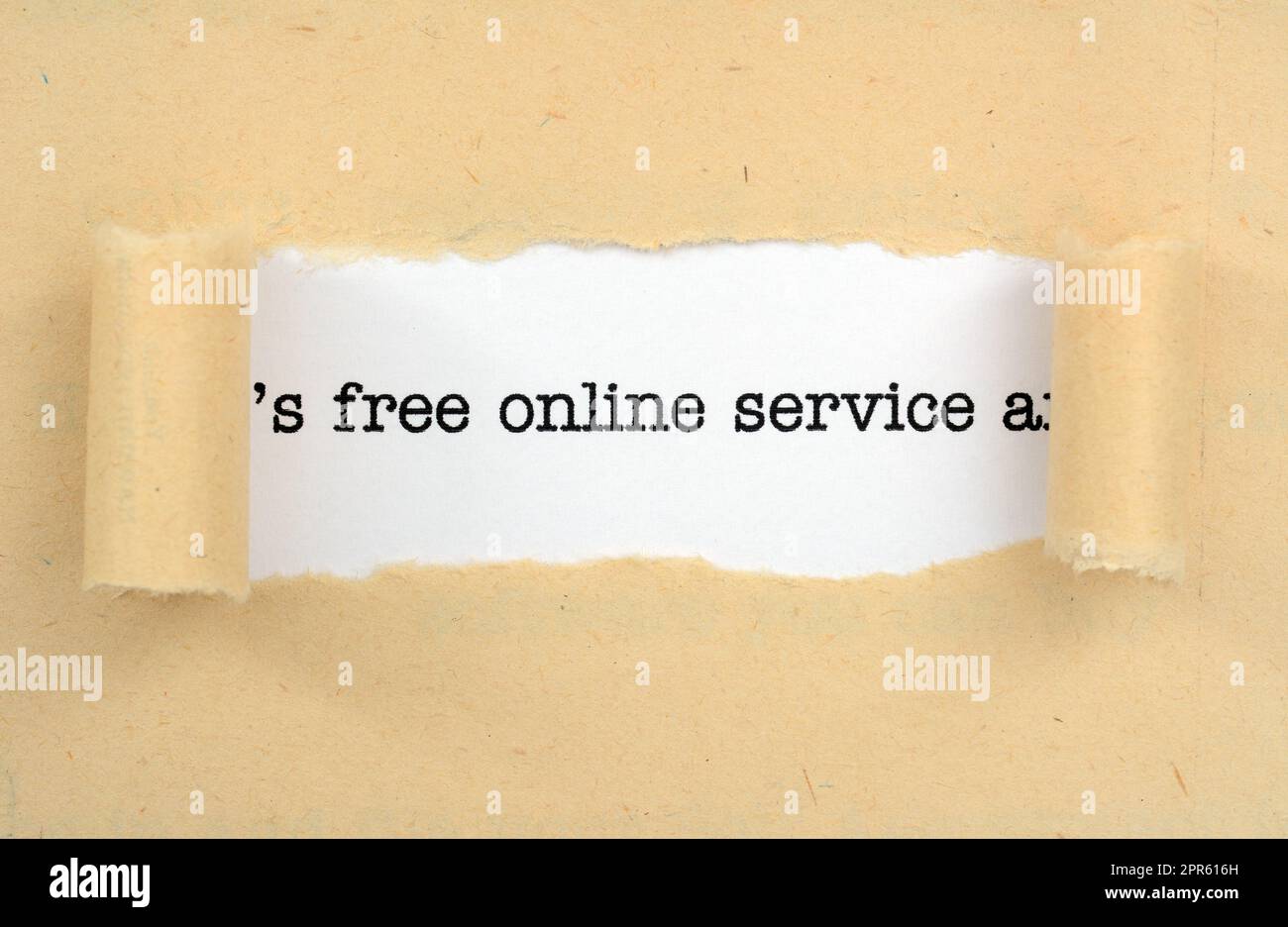 Kostenloser Online-Service Stockfoto