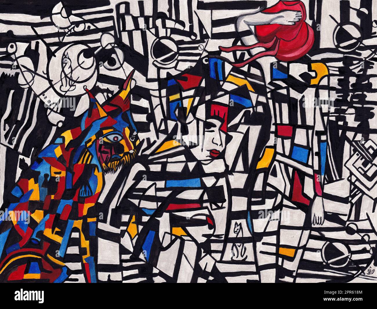 Abschied von einem Löwen Stockfoto