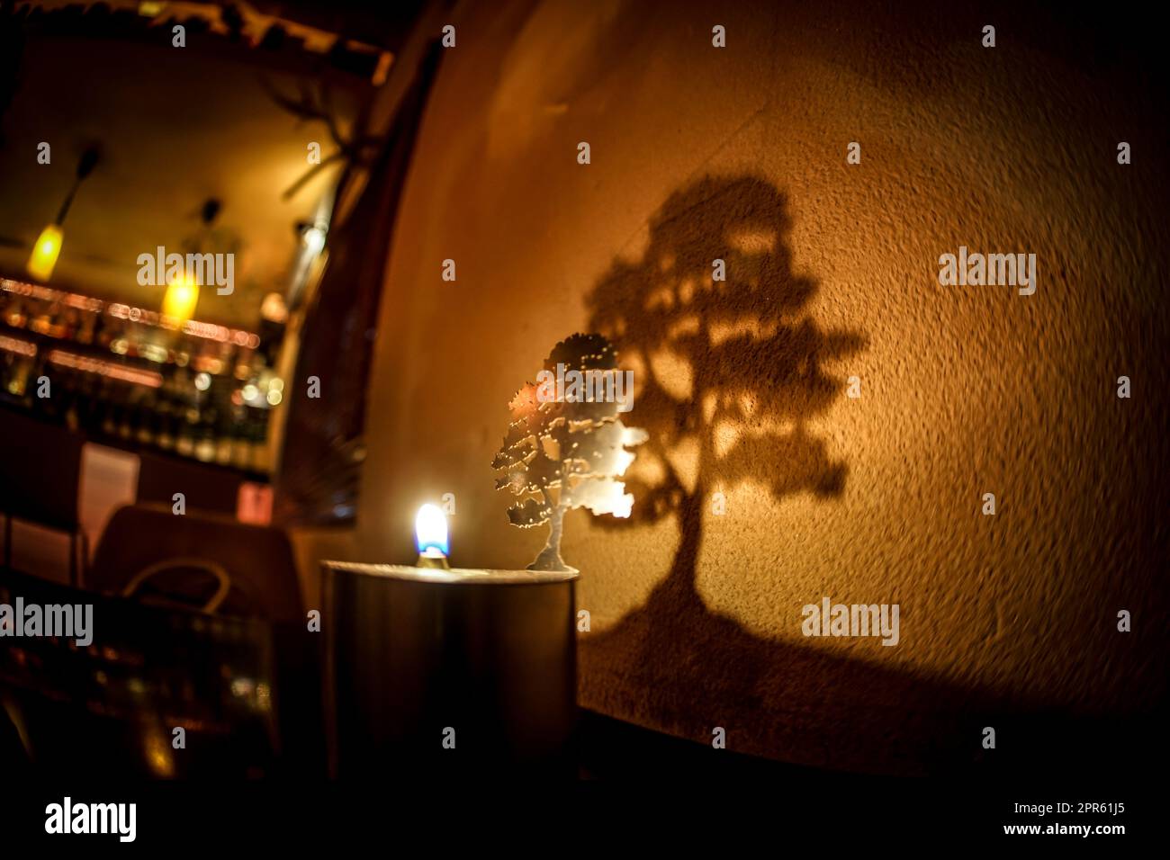 Stilvolles Café-Ornament Stockfoto