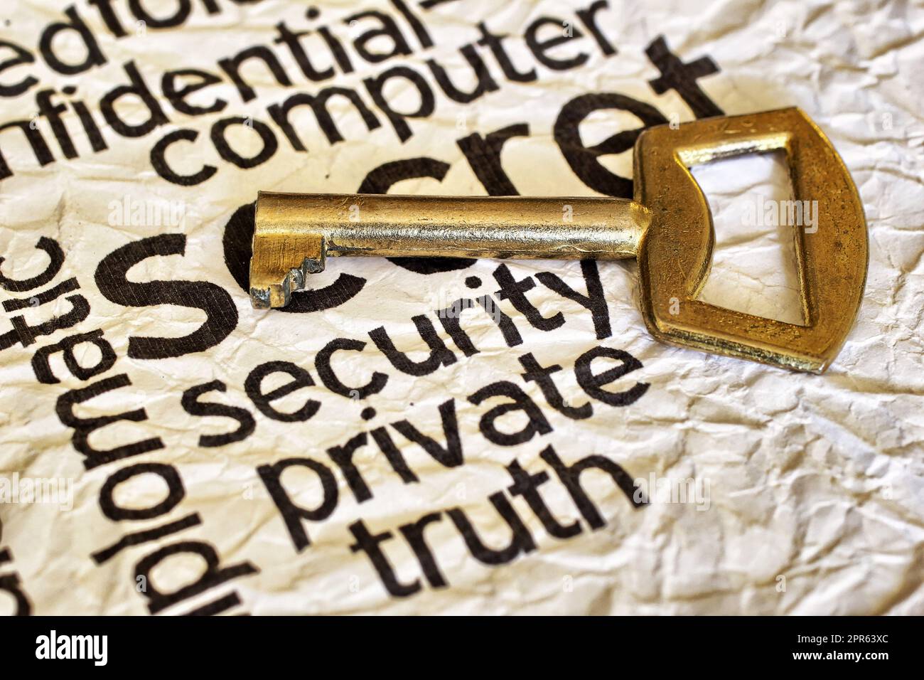Private Sicherheit-Wahrheit Stockfoto
