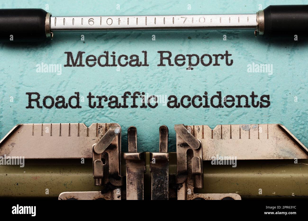Unfälle im Straßenverkehr Stockfoto