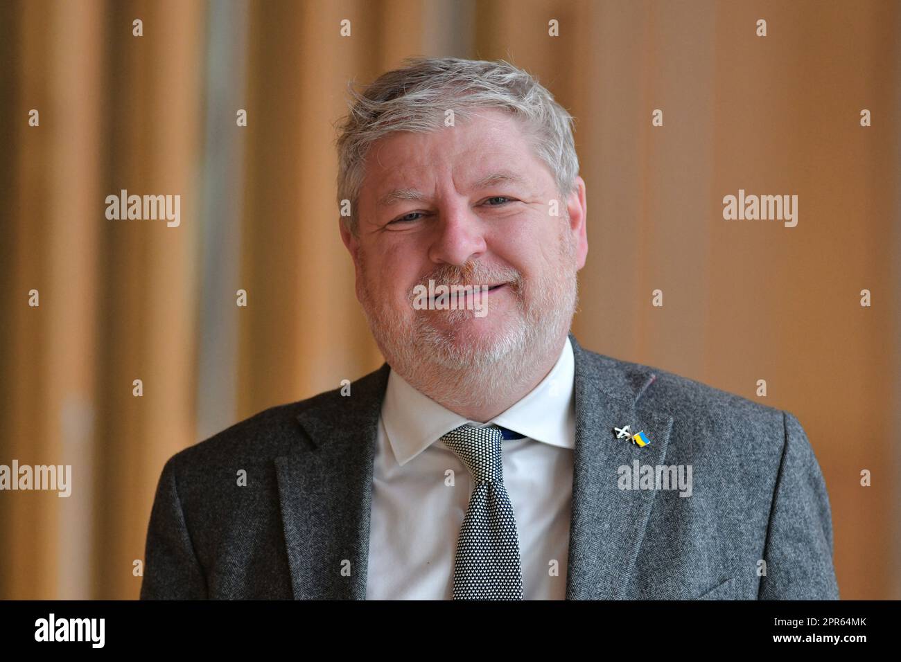 Edinburgh Scotland, Vereinigtes Königreich 26. April 2023 Angus Robertson im Schottischen Parlament. Live-Nachrichten von sst/alamy Stockfoto