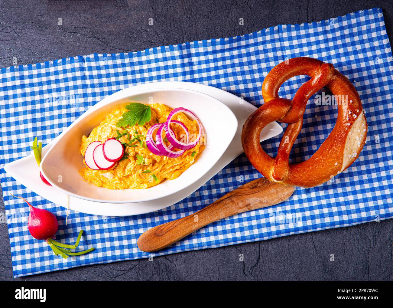 Bavarian Obazda ein Klassiker aus Süddeutschland Stockfoto