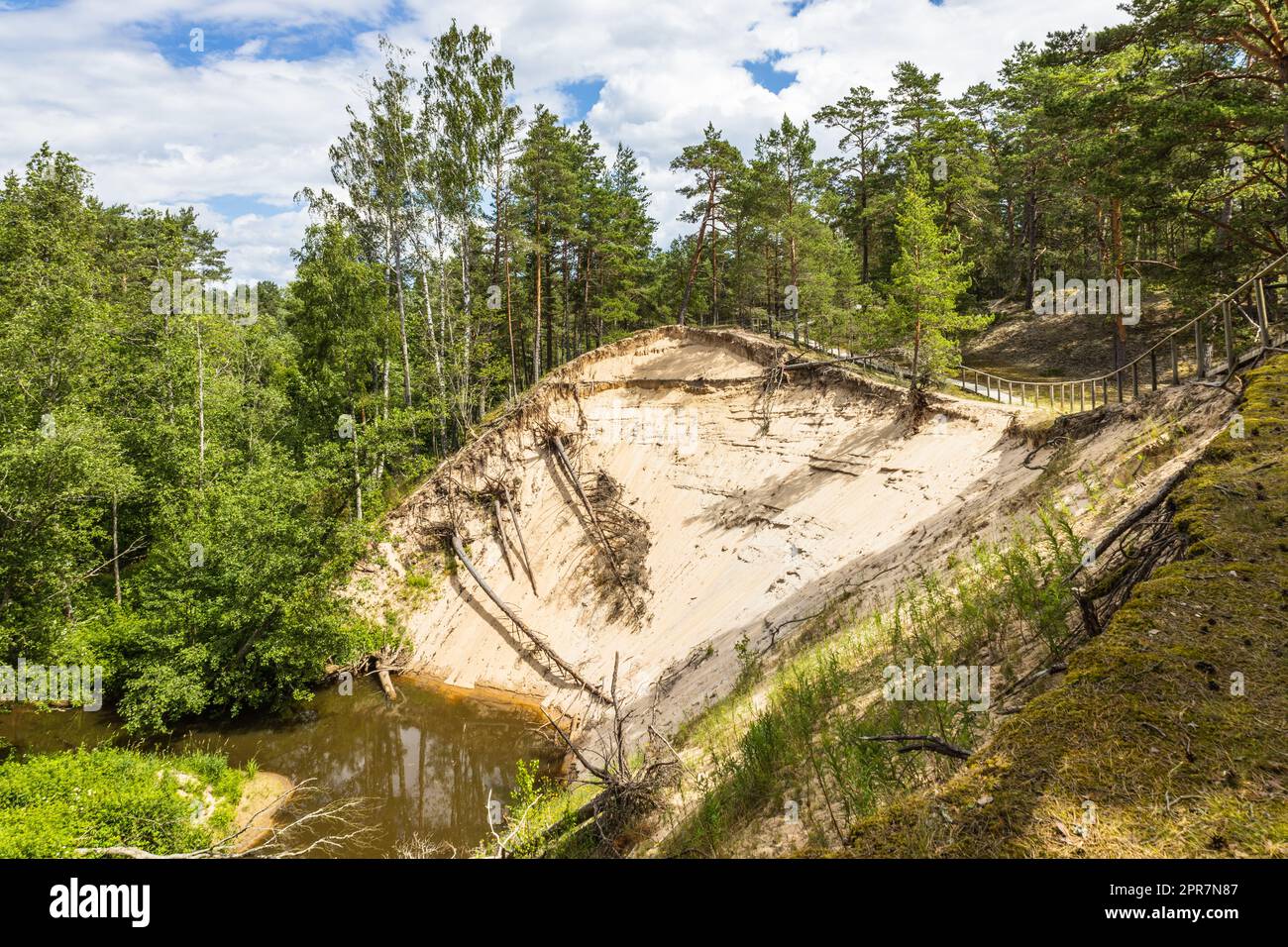 Weiße Düne oder Balta kapa in der Nähe der Ostsee in Lettland Stockfoto