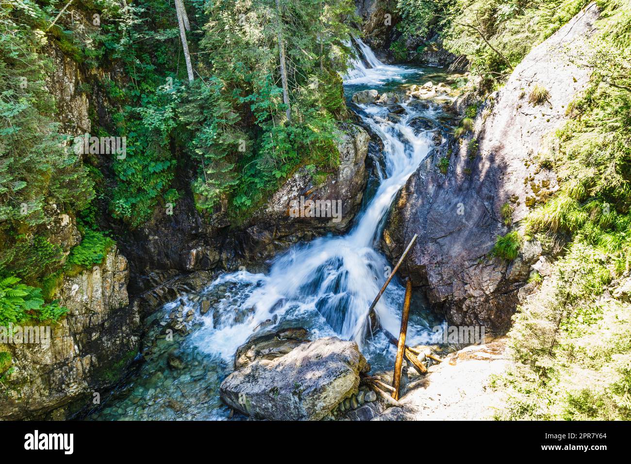 Wasserfall Mickiewicza im Tatra Nationalpark Stockfoto