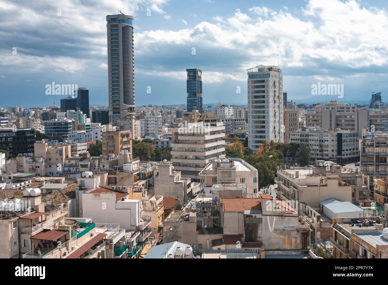 Skyline von Nikosia, Zypern Stockfoto