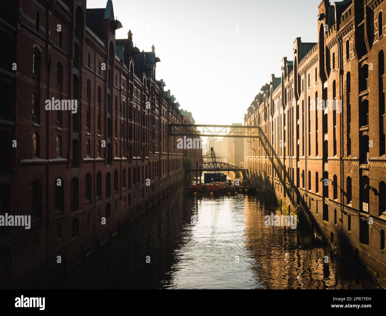 UNESCO-Weltkulturerbe „Speicherstadt“ in Hamburg - Deutschland Stockfoto