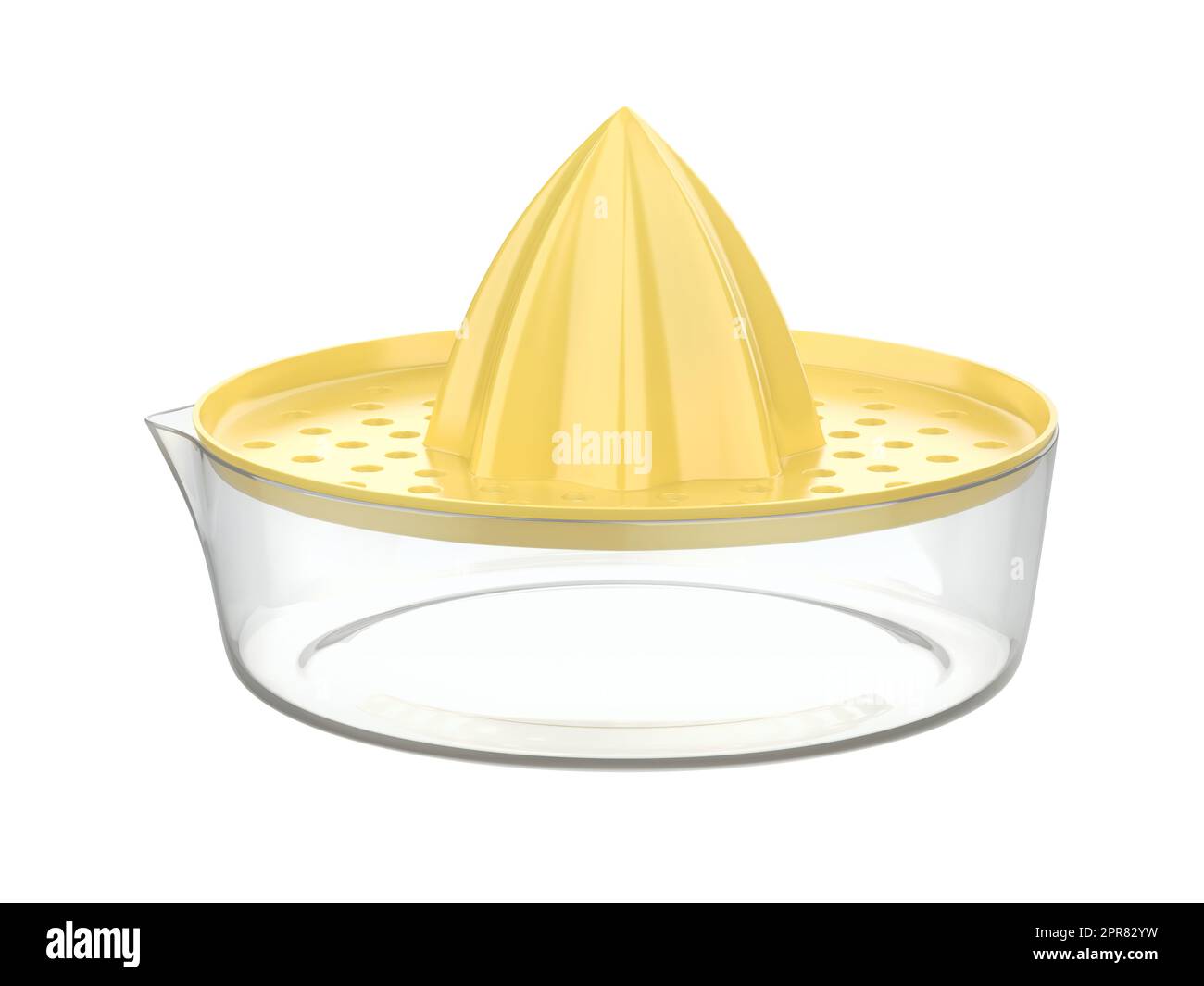 Zitruspresse isoliert auf weißem Hintergrund Stockfoto