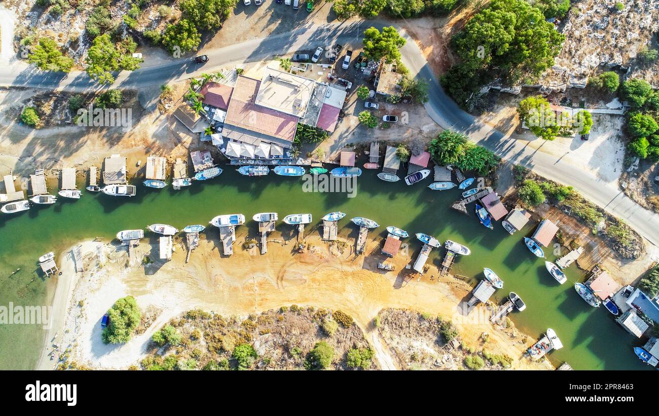 Luftstrom Liopetri, Famagusta, Zypern Stockfoto