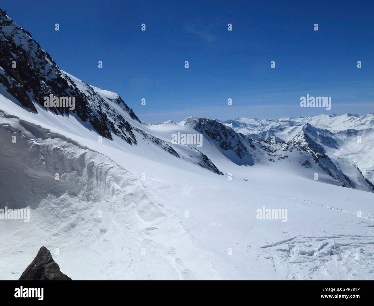 Wilder Pfaff, Skitour, Tirol, Österreich Stockfoto