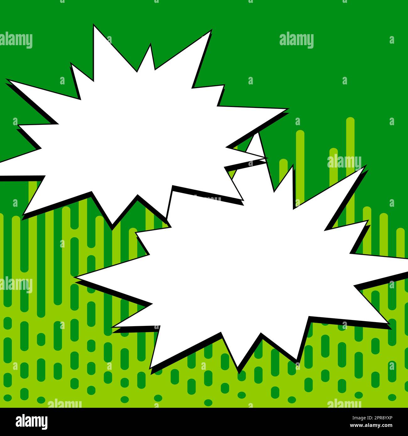 Rahmen Im Comicdesign. Schönes Bilderrahmen-Set Mit Boom Bubbles Für Design Collage, Lustige Niedliche Comic-Fotosammlung Für Kinder, Designzeichnung Stock Vektor