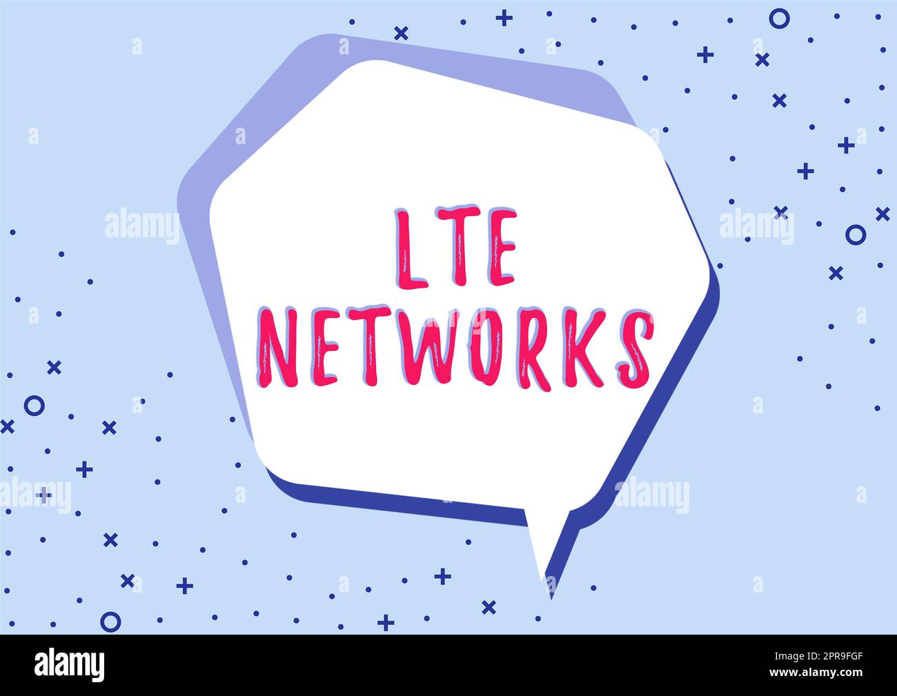 Handschriftlicher Text LTE Networks. Konzeptionelle, fotoschnellste Netzwerkverbindung für drahtlose Kommunikation Leere Sprechblase mit Werbetext für Unternehmens-Branding und -Werbung. Stockfoto