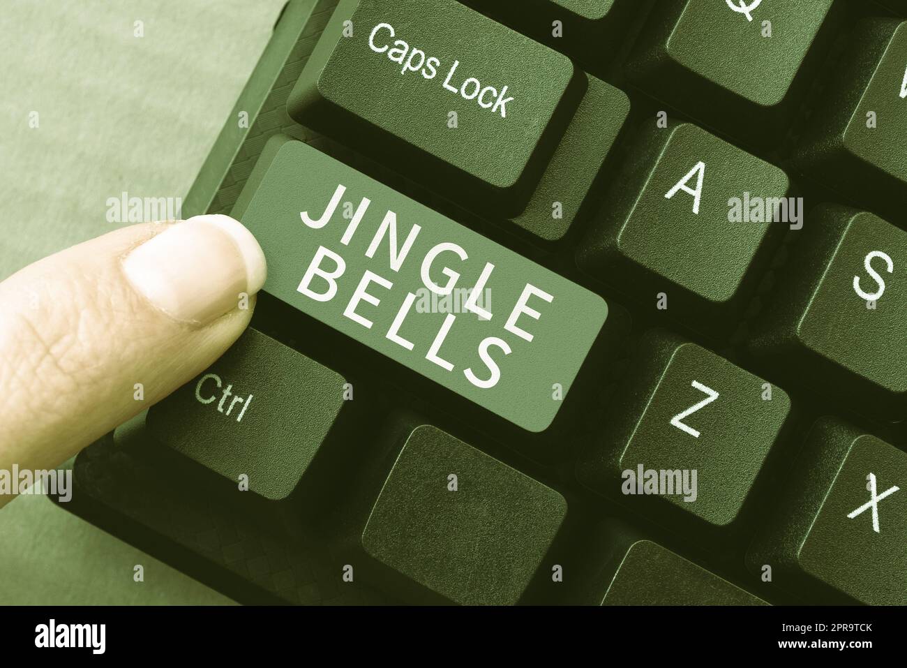 Handschrift Text Jingle Bells. Wort für das berühmteste traditionelle Weihnachtslied auf der ganzen Welt -48729 Stockfoto