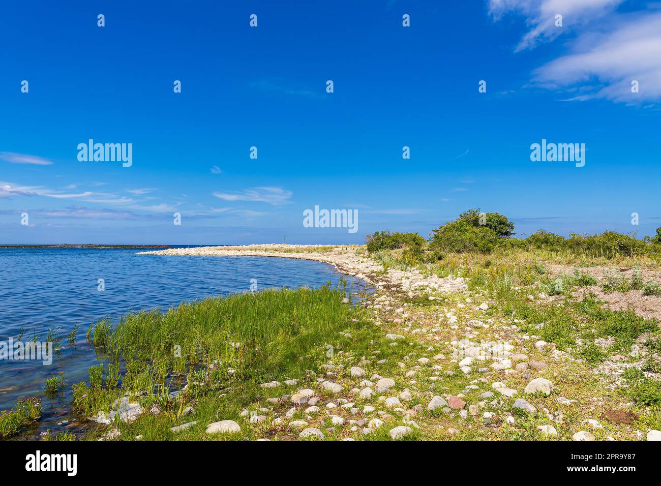 Landschaften an der Ostseeküste auf der schwedischen Insel Öland Stockfoto