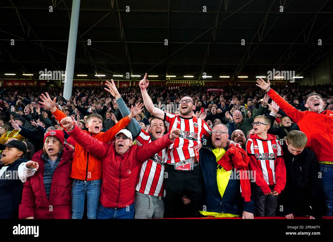 Die Fans von Sheffield United feiern die Beförderung zur Premier League