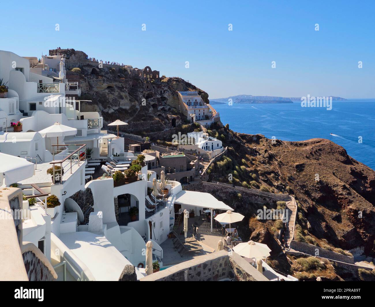 Griechenland, Santorin - Altstadt Von Oia Stockfoto