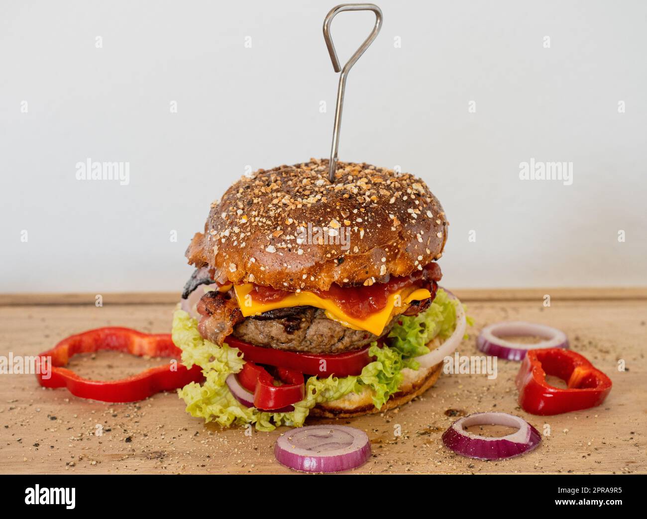 Beef-burger Stockfoto