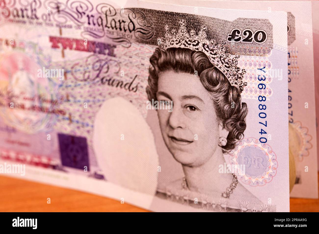 Altes englisches Geld, ein geschäftlicher Hintergrund Stockfoto